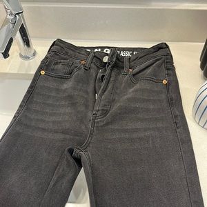 Ash black jeans size 1/25 with a slit on the sides